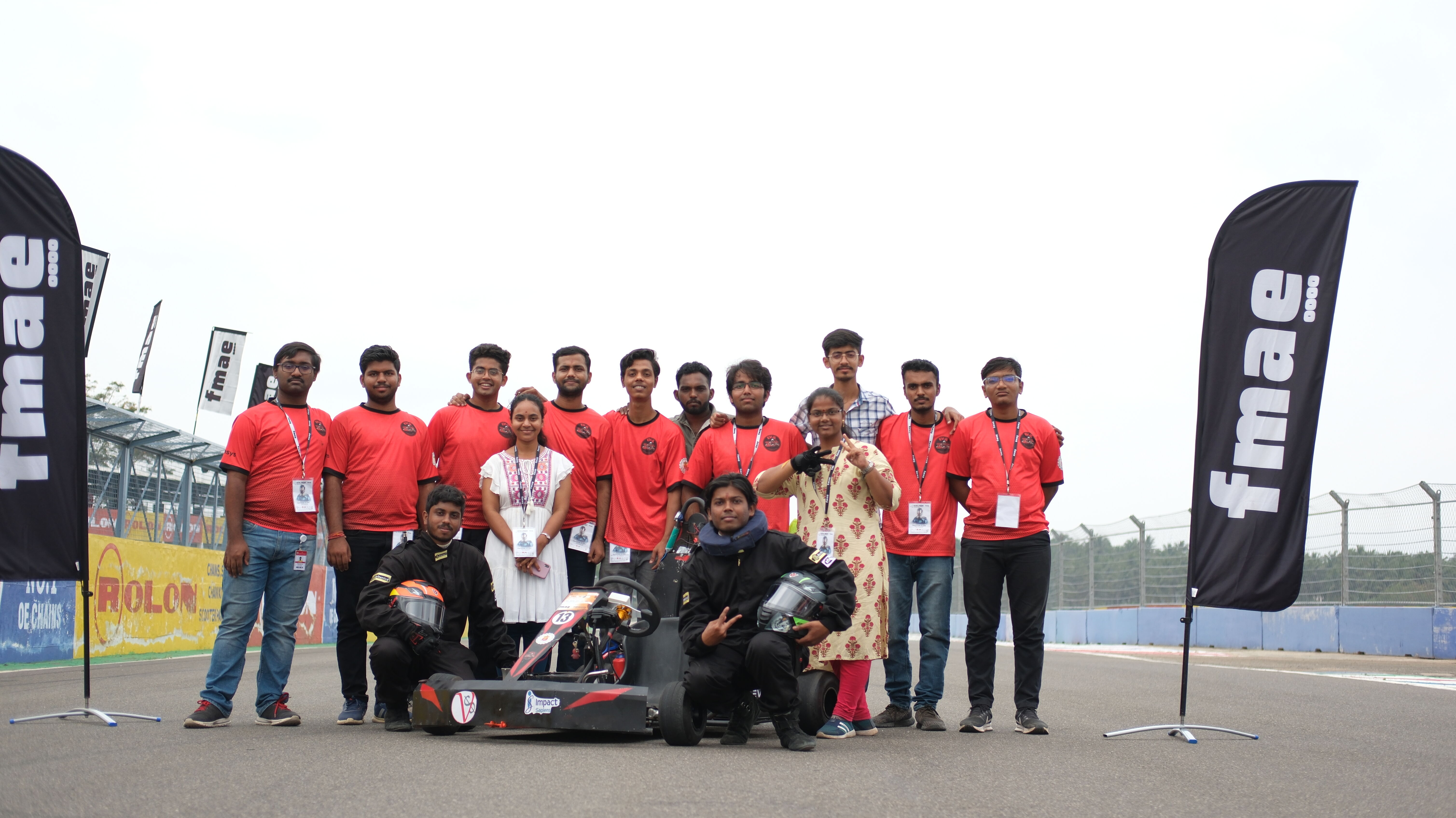 Team Evil Syndicate — FKDC Season 9 group photo at the race track